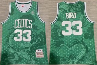 Boston Celtics #33 Larry Bird Green 1995-96 Throwback Stitched Jersey