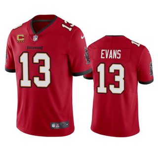 Tampa Bay Buccaneers 2022 #13 Mike Evans Red With 4-Star C Patch Vapor