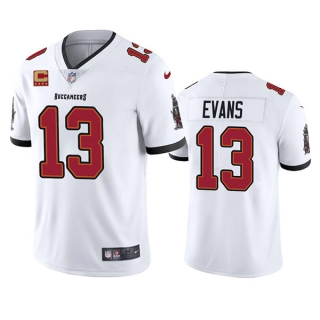 Tampa Bay Buccaneers 2022 #13 Mike Evans White With 4-Star C Patch Vapor