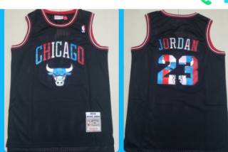 Bulls #23 black jersey