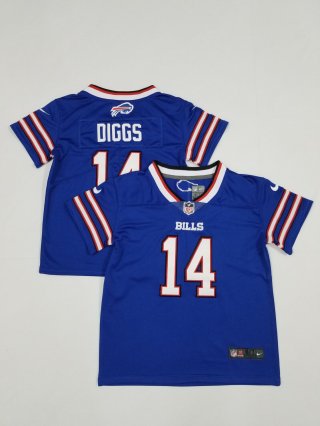 Buffalo Bills #14 Stefon Diggs Blue toddler jersey