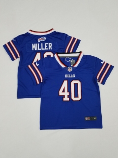 Buffalo Bills #40 miller blue toddler jersey