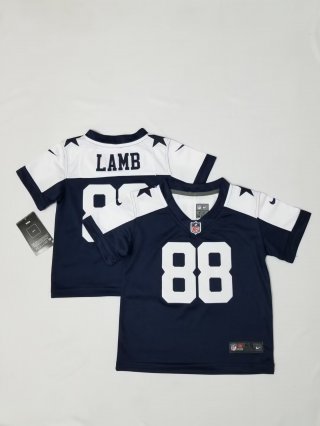 Dallas Cowboys #88 CeeDee Lamb thanksgiving blue toddler jersey