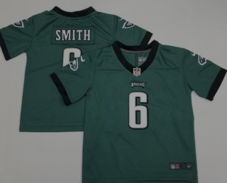 Eagles #6 DeVonta Smith green toddler jersey