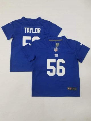 New York Giants #56 Lawrence Taylor blue toddler jersey