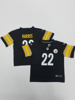 Pittsburgh Steelers #22 Najee Harris Black toddler jersey