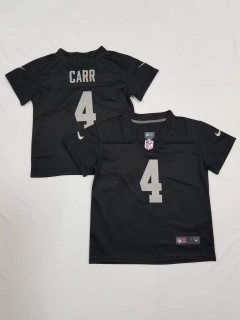 Raiders-4 carr toddler black jersey