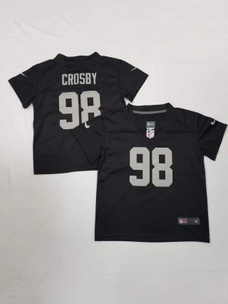 Raiders-98-Maxx-Crosby black toddler jersey