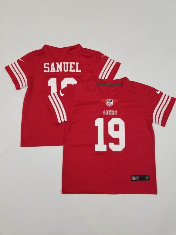 San Francisco 49ers #19 Deebo Samuel red toddler jersey