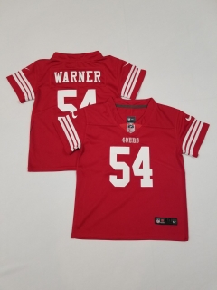 San Francisco 49ers #54 Fred Warner red toddler jersey