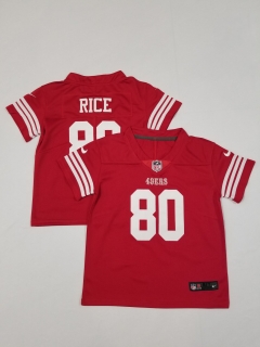San Francisco 49ers #80 Jerry Rice Red toddler jersey