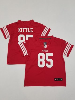 San Francisco 49ers #85 George Kittle toddler jersey
