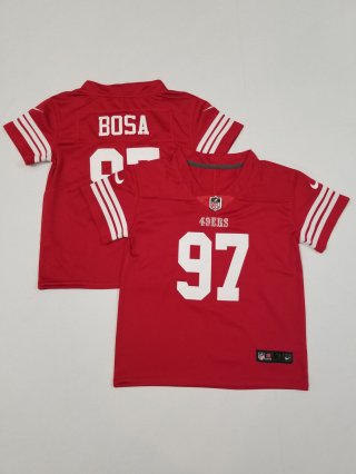 San Francisco 49ers #97 Nick Bosa red toddler jersey
