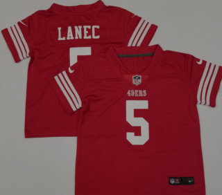 SFrancisco 49ers #5 Trey Lance red toddler jersey