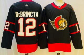 Men's Ottawa Senators #12 Alex DeBrincat Black Stitched Jersey