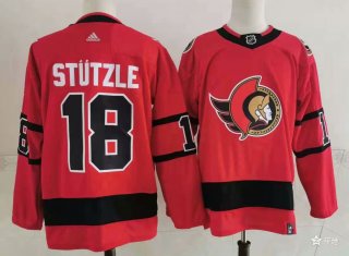 Men's Ottawa Senators #18 red Stitched Jersey