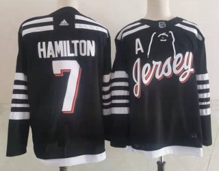 Men's New Jersey Devils #7 Dougie Hamilton black jersey