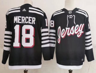 Men's New Jersey Devils #18 black Stitched Jersey