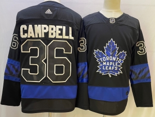 Men's Toronto Maple Leafs #36 black Stitched Jersey