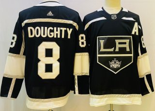 Men's Los Angeles Kings #8 Drew Doughty black Stitched Jersey