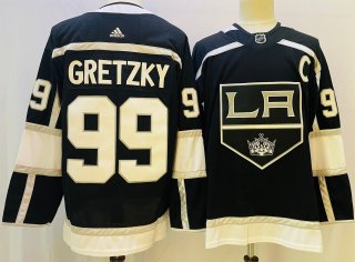 Men's Los Angeles Kings #99 Wayne Gretzky black jersey