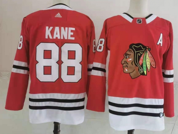 Men's Chicago Blackhawks #88 Patrick Kane red jersey