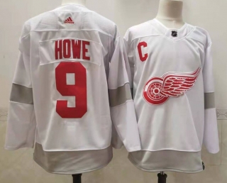 Men's Detroit Red Wings #9 White 2020 21 Reverse Retro Stitched Jersey