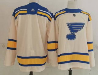 Men's St. Louis Blues Blank white Stitched Jersey