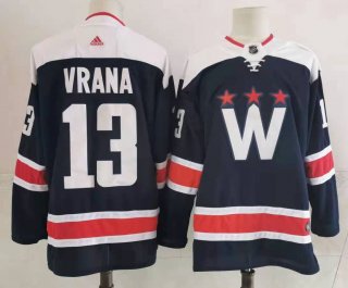 Men's Washington Capitals #13 Jakub Vrana Navy Pro Stitched Jersey