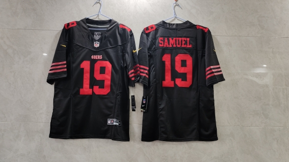San Francisco 49ers #19 2023 new collar black jersey