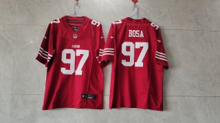San Francisco 49ers #97 2023 new collar red jersey