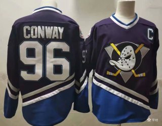 Men's Anaheim Ducks #96 purple Stitched Jersey