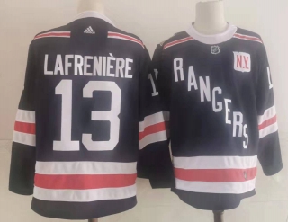 Men's New York Rangers #13 Alexis Lafrenière navy jersey