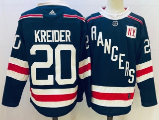 Men's New York Rangers #20 Chris Kreider navy Stitched Jersey