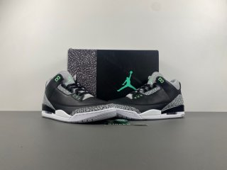Jordan 3 Green Glow men shoes