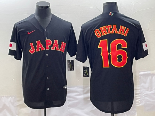 Japan Baseball #16 Shohei Ohtani 2023 Black World Baseball Classic Stitched Jersey