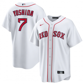 Boston Red Sox #7 Masataka Yoshida White Cool Base Stitched Jersey
