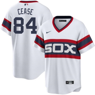 Chicago White Sox #84 Dylan Cease White Cool Base Stitched Jersey