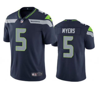 Seattle Seahawks #5 Jason Myers Navy Vapor Untouchable Limited Stitched