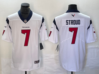 Houston Texans #7 Stroud white vapor limited jersey
