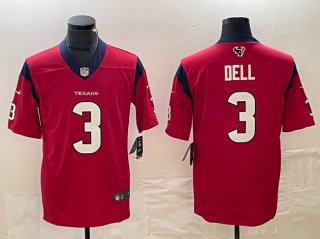 Houston Texans #3 Tank Dell Red Vapor Untouchable Stitched Football Jersey