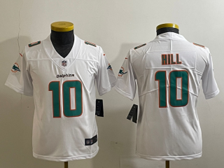 Youth Miami Dolphins #10 Tyreek Hill White Vapor Untouchable Limited Stitched Jersey