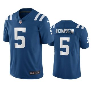 Men's Indianapolis Colts #5 Anthony Richardson Blue 2023 Draft Vapor Untouchable Stitched