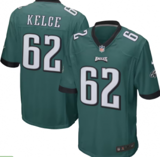 Philadelphia Eagles #62 Jason Kelce green jersey