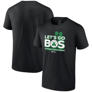 Boston Celtics Black 2024 Eastern Conference Champions Layup Drill T-Shirt