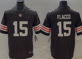 Cleveland Browns #15 Joe Flacco Brown Vapor Untouchable Limited Stitched Jersey