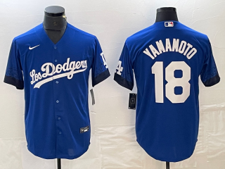 Los Angeles Dodgers #18 Yoshinobu Yamamoto 2023 cool Base Stitched Baseball