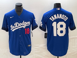 Los Angeles Dodgers #18 Yoshinobu Yamamoto Gray 2023 cool Base Stitched Baseball