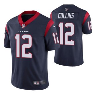 Houston Texans #12 Nico Collins Navy Vapor Untouchable Limited Stitched Jersey