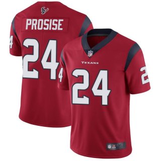 Houston Texans #24 C.J. Prosise New Red Vapor Untouchable Limited Stitched
